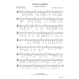 Produktbild des Artikels Groß und wunderbar (Noten - Download)