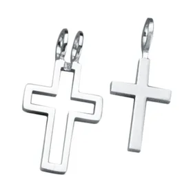 Produktbild des Artikels Anhänger Edelstahlkreuz - silber ()
