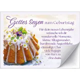 Stimmungsbild zu Aufkleber-Grußkarten: Gottes Segen z.Geburtstag, 4 Stück