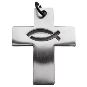 Produktbild des Artikels Kette "Kreuz mit Ichthys Fisch" ()