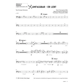 Produktbild des Artikels Unfassbar - Er lebt (Tenorsaxophon in Bb) (Noten - Download)