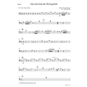 Produktbild des Artikels Also hat Gott die Welt geliebt (Fagott) (Noten - Download)