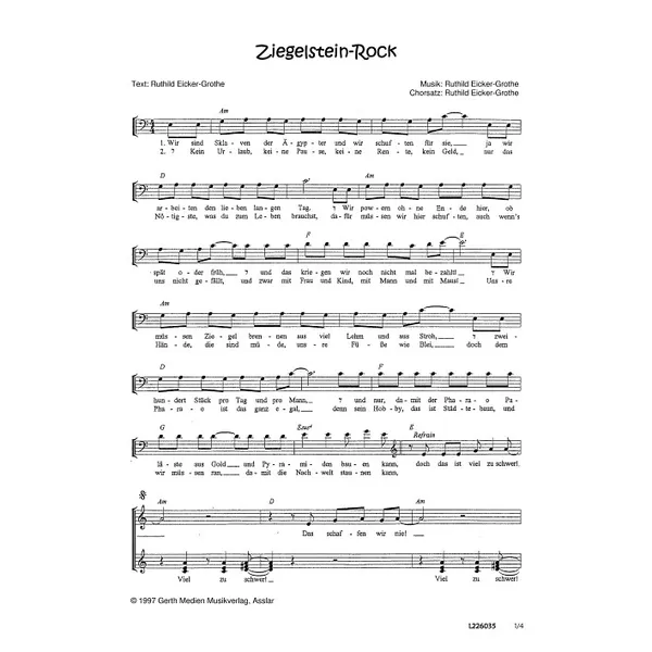 Produktbild des Artikels Ziegelstein-Rock (Noten - Download)
