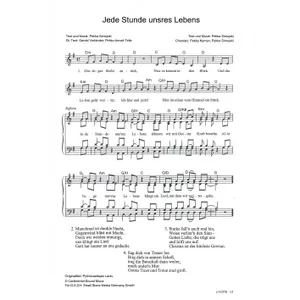Produktbild des Artikels Jede Stunde unsres Lebens (Noten - Download)
