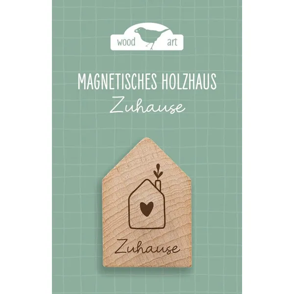 Produktbild des Artikels Holzhaus Magnet "Zuhause" (Schreibwaren)