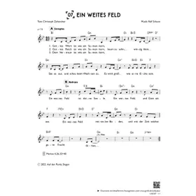 Produktbild des Artikels Ein weites Feld (einstimmig) (Noten - Download)
