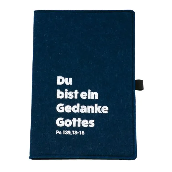 Produktbild des Artikels Notizbuch Filz A5 - blau (Schreibwaren - Gebunden)