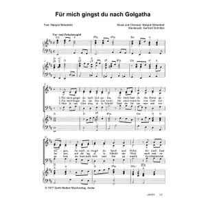 Produktbild des Artikels Für mich gingst du nach Golgatha (Noten - Download)