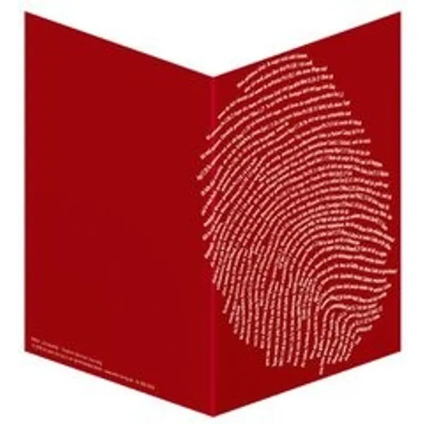 Produktbild des Artikels Faltkarte "Einzigartig, rot" - 5er Serie (Schreibwaren)