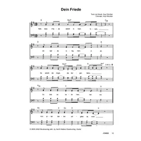 Produktbild des Artikels Dein Friede (Noten - Download)