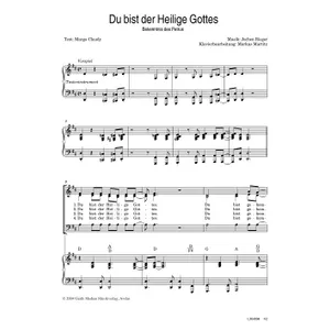 Produktbild des Artikels Du bist der Heilige Gottes (Noten - Download)