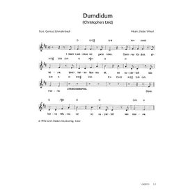 Produktbild des Artikels Dumdidum (Christophers Lied) (Noten - Download)