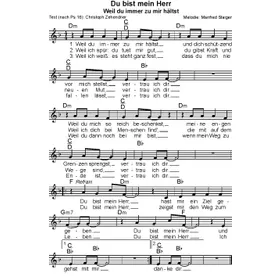 Produktbild des Artikels Du bist mein Herr (Noten - Download)
