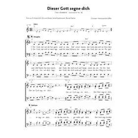 Produktbild des Artikels Dieser Gott segne dich (Noten - Download)