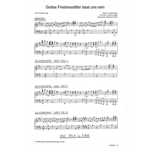 Produktbild des Artikels Gottes Friedensstifter laßt uns sein (Noten - Download)