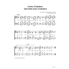 Produktbild des Artikels Gottes Gedanken sind nicht unsre Gedanken (Noten - Download)