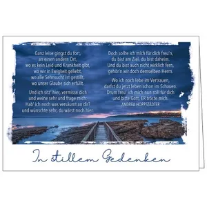 Produktbild des Artikels Faltkarte: In stillem Gedenken - Trauer (Schreibwaren)